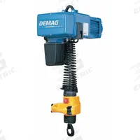 DEMAG Electric Chain Hoist: H4 - Heavy Duty, 460V AC, Hook Mounted - No Trolley, 9 ft Max Lifting Lg (MPN DCM Pro 5-125-1/1 H2.8 V28.8/7.2-460/60). Key specifications — Brand: DEMAG; Includes: Chain Container; Operating Voltage: 460V AC; Headroom Clearance: 28 in - 30 in.
