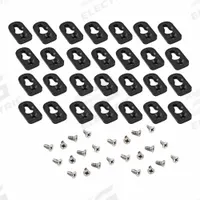 HAMMOND Replacement Wall Mounting: For Mounting Printed Circuit Boards, ABS Plastic (MPN 1557FOOTBK-24). Key specifications — Brand: HAMMOND; Accessory Type: Replacement Wall Mounting Bracket Kit; Application: For Mounting Printed Circuit Boards; Material: ABS Plastic.