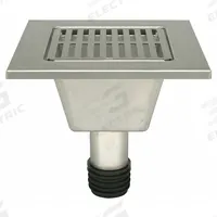 ZURN Floor Sink Liner: 12 3/8 in Overall Wd, 5 3/4 in Sump Dp, 3 in Nominal Pipe Size, Gasket (MPN Z1900-RL3). Key specifications — Color: Silver; Grate Material: Stainless Steel; Connection Type: Gasket; Brand: ZURN; Grate Opening Type: Full Grate; Finish: Stainless Steel.