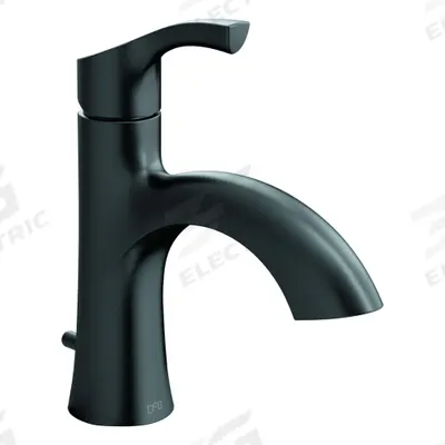 CFG Bathroom Faucet: 58910, Metal, Matte Black Finish, 1.2 gpm Flow Rate, Single-Post - Single-Post Handle Bathroom Faucets