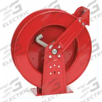 Spring Return Hose Reel: 100 ft (1/2 in I.D.), 500 psi Max Op Pressure, Nickel Plated Steel, Red (MPN 82000 OLP). Key specifications — Reel Color: Red; Hose Capacity: 100 ft (1/2 in I.D.); Overall Dimensions: 24 in L x 10-1/2 in W x 25-3/8 in H; Swivel Material: Nickel Plated Steel; Brand: REELCRAFT.