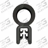 FAIRCHILD Trim Seal: Top Bulb, 10 ft Overall Lg, Rubber Outer, Sponge Bulb, 9/16 in Leg Lg, Bottom (MPN 1360-10). Key specifications — Bulb Material: Sponge; Bulb Location: Bottom; Brand: FAIRCHILD; Color: Black; Outer Material: Rubber; Profile Shape: Top Bulb.