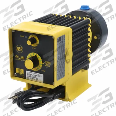LMI PUMPS Chemical Metering Pump: Solenoid, 115V AC, PVDF Head, PTFE Diaphragm, 1000:1 - Compact Solenoid-Driven Diaphragm Metering Pumps