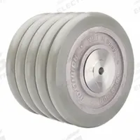 HAMILTON Caster Wheel: 8 in Wheel Dia., 5 in Wheel Wd, Polyurethane, 5,000 lb Load Rating, Aluminum (MPN W-850-SWC95-1-1/4). Key specifications — Brand: HAMILTON; Tread Shape: UltraGlide; Wheel/Tread Color: Gray.