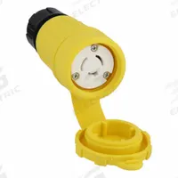 LEGRAND Locking Connector: Non-NEMA, Yellow, 125V AC, 20 A Current Rating, 3 Poles, 3 Wires (MPN 27W08). Key specifications — Brand: LEGRAND.