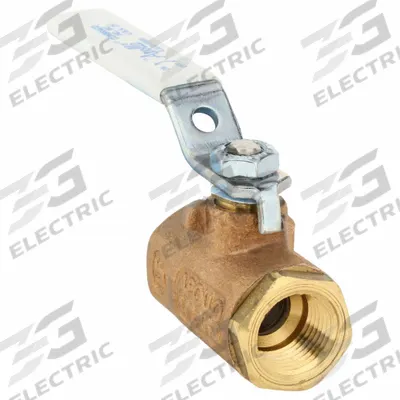 APOLLO Manual Two-Way Ball Valve: 1/2 in Size, Bronze, Straight, FNPT x FNPT - Bronze Ball Valves