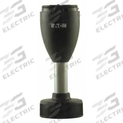 EATON Mounting Base: Tower Light Base, For SL7, 19 1/2 in Overall Ht, 2 3/4 in Overall Dia (MPN SL7-CB-250). Key specifications — Brand: EATON; Compatible with Series: SL7; Connection Type: Spring-Loaded Terminal; Housing Color: Black; IP Rating: IP66; Mounting Location: Threaded Mount; Manufacturer Part Number: SL7-CB-250; Includes: Plastic Feet.