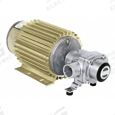 HYPRO Roller Spray Pump w/Motor: CWSE, 2,600 RPM Max RPM, 4 Rollers, Silver Cast - Roller Spray Pumps with 12V DC Motor