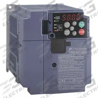 FUJI ELECTRIC Variable Frequency Drive: In Phase Three, Out Phase Three, 1/4 hp, No Bypass, Blue (MPN FRN0001E2S-2GB). Key specifications — Style: Heat Sink; Color: Black/Blue/Gray; Output Phase: Three.