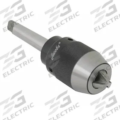JACOBS Drill Chuck: MT2, 1/32 in to 33/64 in Capacity - High-Precision Keyless Drill Chucks with Integrated Arbor