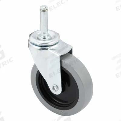 APPROVED VENDOR Stem Caster: Swivel, No Brake, 4 in Wheel Dia., 1 in Wheel Wd, Polyurethane - General Purpose Friction-Ring Stem Casters
