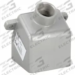 HUBBELL Back Box: For UL 1686 Pin & Sleeve Devices, 30 A, 1 in, Dead End Hub, 30° (MPN MB302W). Key specifications — Brand: HUBBELL; Material: Aluminum.