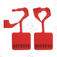 ELC SECURITY PRODUCTS Padlock Seals: Red, Plastic, 13 lb Breaking Strength, 6 mm Lock Wd, 250 PK (MPN 092H02PPRD). Key specifications — Brand: ELC SECURITY PRODUCTS; Marking Color: Black; Marking Included: Numbers; Marking Numbering: Random; Lock Material: Plastic.