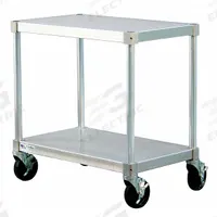 NEW AGE INDUSTRIAL Fixed Height Work Table: Fixed Ht, Aluminum, 24 in x 15 in (MPN 21524ES30PC). Key specifications — Standards: NSF Certified; Unit Type: Not Expandable or Modular; For Environment: Food Service; Includes: Hex Key; Assembly: Unassembled; Wheel Type: Solid; Wheel Material: Polyolefin; Maximum Shelf Load Capacity: 400 lb.