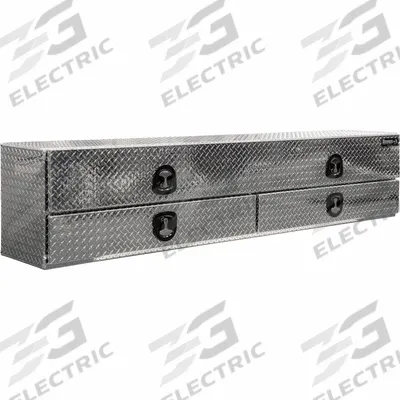 BUYERS PRODUCTS Side-Mount Truck Box: Side-Mount Truck Box, T-Handle Compression - Dual Flip-Up Drop-Down Door Topside Boxes