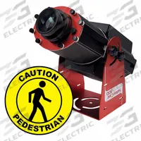 LASERGLOW TECHNOLOGIES Fixed Image Projector: Projector, Lens and Image Template, Caution Pedestrian (MPN HSV3F053X). Key specifications — Brand: LASERGLOW TECHNOLOGIES; Includes: Power Supply; Watts: 300 W; Legend/Background Color: Caution Pedestrian; Manufacturer Part Number: HSV3F053X; Product Type: Projector, Lens and Image Template.