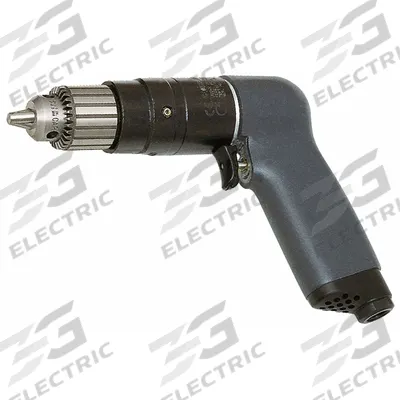 INGERSOLL RAND Air-Powered Drill: 3/8 in Chuck, Medium Duty, 1,500 RPM, 0.51 hp - Pistol-Grip Air-Powered Drills