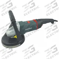 METABO Angle Grinder: 120V AC, 7 in Dia, 15 A, 6,600 RPM Max Speed, 16 1/2 in Overall Lg, MVT (MPN 7" SURFACE PREP KIT). Key specifications — attr1324918: (1) Bare Tool; attr1256153: METABO; attr1256155: 120V AC.