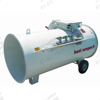 HEAT WAGON Direct Fired Heater, 3,500,000 BTU: 3,500,000 BtuH Heating Capacity Output - Direct-Fired Portable Gas Torpedo Heaters