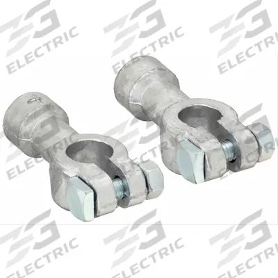 GROTE Battery Terminal: Straight, Top Post, Negative/Positive, Lead - Straight Alignment