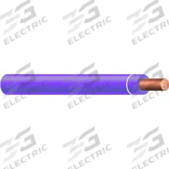Wire: Copper, 18 AWG, 1 Conductors, Solid, Purple, 500 ft Lg, TFFN/TFN (MPN 26986006). Key specifications — Voltage: 600 V; Brand: SOUTHWIRE.