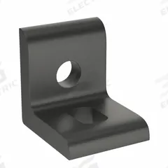 Inside Corner Bracket: Slotted Inside-Corner Bracket, 10 Series, 1 in x 7/8 in x 1 in, 2 Holes (MPN 4265-BLACK). Key specifications — Material: Aluminum; Brand: 80/20; Finish: Anodized.
