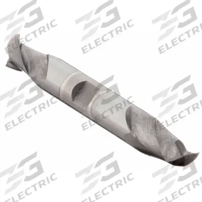 CLEVELAND Square End Mill: Cobalt, TiCN Coated, Double End, 2 Flute, 7/16" Mill Dia - Double-End Cobalt Square End Mills