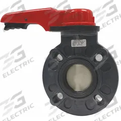 ASAHI Butterfly Valve: 6 in Pipe Size, Concentric, 150 psi Max. Pressure (CWP), Wafer, 8 Bolt Holes (MPN 173730060). Key specifications — Brand: ASAHI; Handle Type: Lever; Disc Material: Polypropylene.