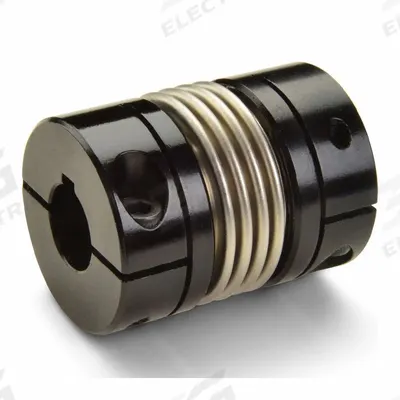 RULAND MANUFACTURING Bellows Coupling: 16 mm Bore Dia 1, 12 mm Bore Dia 2 - Clamp-On Bellows Shaft Couplings for Keyed Shafts