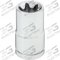 WESTWARD Socket: 1/2 in Drive Size, E22 Socket Size, External Torx, Std, Chrome, Not Tether Capable (MPN 20HX44). Key specifications — attr1206049: WESTWARD; attr1206024: Chrome.