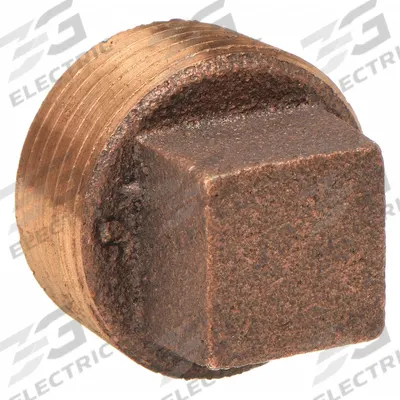 APPROVED VENDOR Plug: Plug, 2 1/2 in, NPT Threaded, Brass - Low-Pressure Threaded Pipe Fittings