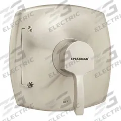 SPEAKMAN Bathtub and Shower Valve Trim Kit: Compatible Product Type CPV-P-IS Speakman Shower Valves (MPN CPT-11000-P-BN). Key specifications — Compatible Product Type: CPV-P-IS Speakman Shower Valves; Brand: SPEAKMAN; Trim Plate Material: Plastic; Product Type: Bathtub and Shower Valve Trim Kit; Trim Plate Shape: Square; Handle Material: Zinc; Trim Finish/Color: Nickel.