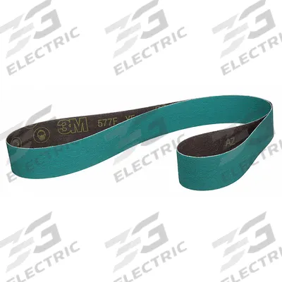 3M Sanding Belt: 2 in W x 72 in L, Zirconia Alumina, 80 Grit, YF Wt Polyester Backing - High-Performance Sanding Belts for All Metals