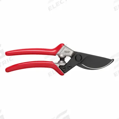 MILWAUKEE Pruning Shears: 1 in Blade Lg, 2 1/2 in Overall Lg, 1 in, Steel