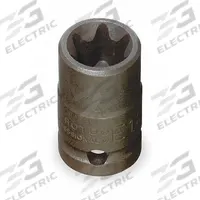 PROTO Impact Socket: 3/8 in Drive Size, Torx, E14 Socket Size, External Torx, Std, Black Oxide (MPN J7214TX). Key specifications — attr1214246: PROTO; attr1214260: Black Oxide.