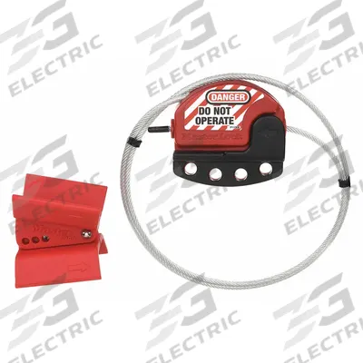 MASTER LOCK Butterfly Valve Lockout Kit: Butterfly Valve and Cable Lockout Kit - Cable-Locked Squeeze-Trigger Handle Butterfly Valve Lockout