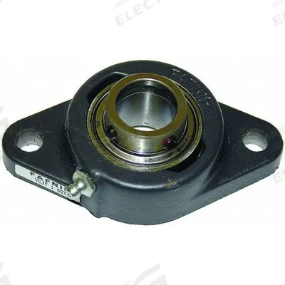 TIMKEN Flange Mount Bearing: Radial Ball, 1/2 in Bore, Cast Iron, Set Screws, 3 7/8 in Lg - General Purpose Flange-Mount Ball Bearings