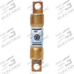 Semiconductor Fuse: KAC Series, Fast-Acting, 25 A, 600 V AC, Non-Indicating (MPN KAC-25). Key specifications — Series: KAC; Brand: BUSSMANN; Voltage Type: AC Only.