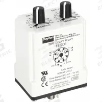 DAYTON Single Function Time Delay Relay: Socket Mounted, 120V AC, 10 A, 8 Pins/Terminals (MPN 1EGD1). Key specifications — Brand: DAYTON.