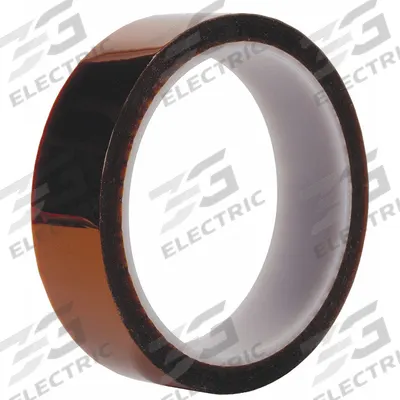 3M Film Tape: 2 in Wd, 36 yd Lg, 2.2 mil Thick, Polyimide Film, Silicone - High-Temperature Film Masking Tape
