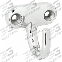SUGATSUNE Hook: Screw, 44 lb Wt Capacity, 1 Points per Hook, Silver, 1 1/4 in Projection (MPN EP-40). Key specifications — Color: Silver; Finish: Mirror; Material: Stainless Steel; Product Type: Hook.