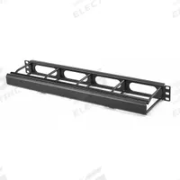 HUBBELL PREMISE WIRING Single Side Horizontal Ring Manager: Horizontal, 1 U, Single Side Sides (MPN HM14C). Key specifications — Color: Black; Orientation: Horizontal; Brand: HUBBELL PREMISE WIRING; Material: Steel; Number of Sides: Single Side.