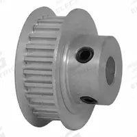 DAYTON Timing Pulley: Curvilinear, Fixed, For 6 mm Belt Wd, 26 Teeth, 3 mm Pitch, Aluminum (MPN 26-3M06-6FA3). Key specifications — Brand: DAYTON; Finish: Clear Anodized; For Belt Series: Powerhouse®.
