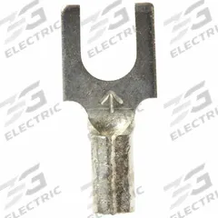 3M Fork Terminals: Bare, #8 Stud Size, 22 AWG – 18 AWG Wire Range, Block Fork, 600 V (MPN M18-8FBK). Key specifications — attr1307963: M18-8FBK; attr1307967: 3M.
