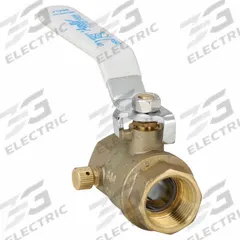 APOLLO Manual Two-Way Ball Valve: 3/4 in Pipe Size, FNPT x FNPT, Brass, 600 psi Max. Op Pressure (MPN 95ALF10401). Key specifications — Handle Material: Zinc-Plated Steel; Brand: APOLLO.