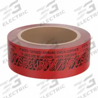 NOVAVISION Tamper Evident Tape: 2 mil Tape Thick, Red, 2 in x 60 yd, 2 in x 60 yd (MPN PVT2R-217D-180). Key specifications — Message: Security Tape - If Word "Opened" Appears, Check Contents; Brand: NOVAVISION.