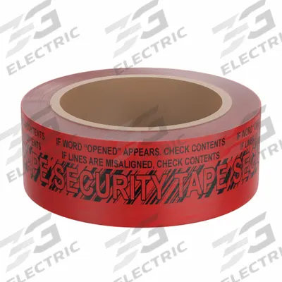 NOVAVISION Tamper Evident Tape: 2 mil Tape Thick, Red, 2 in x 60 yd - Handheld Tamper-Evident Packing Tape