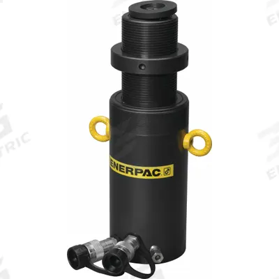 ENERPAC Lock Nut Hydraulic Ram: 50 ton Nominal Capacity, 12 in Nominal Stroke Lg - General Purpose Lock Nut Rams
