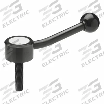 JW WINCO Flat Adjustable Tension Lever: Steel, 1/2"-13 Thread, 1.57 in Thread Lg - Low-Profile Adjustable Tension Levers with Threaded Stud