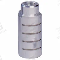 ARROW PNEUMATICS Muffler: 1 1/4 in NPT, 2 1/2 in Hex Size, Stainless Steel, 300 psi Max Op Pressure (MPN ASQF - 10F). Key specifications — attr124412: ARROW PNEUMATICS; attr124418: Aluminum; attr124422: Stainless Steel.
